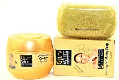Gluta White Glutathione & Collagen Clarifying Cream 250ml and Soap