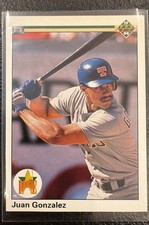 1990 Upper Deck - Star Rookie Juan González #72 (RC)