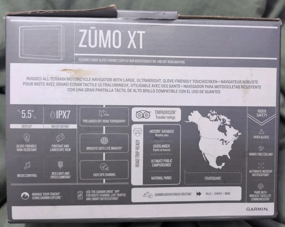 Garmin Zumo XT 5.5" All-Terrain Motorcycle Navigator GPS Device | 010-02296-00 - Image 2 of 4
