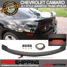 Fits 10-13 Chevy Camaro Zl1 Style Trunk Spoiler W Led Brake Light Unpainted Abs Fits 10-13 Chevy Camaro Zl1 Style Trunk Spoiler W Led Brake Light Unpainted Abs