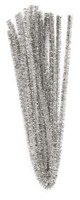 Vbs Metallic-Chenilledraht Silber 10 StüCk 50Cm/8Mm Pfeifenreiniger BiegeplüSch