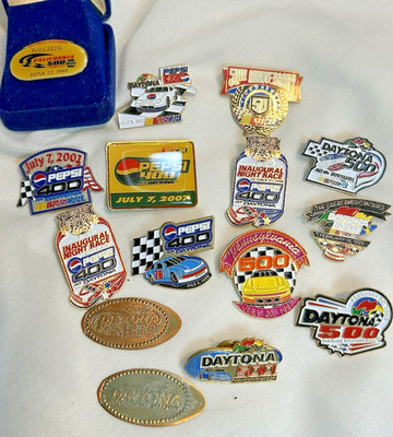 NASCAR Pin Lot Of 13 Assorted Daytona ++ 1990 s-2000 s Souvenir