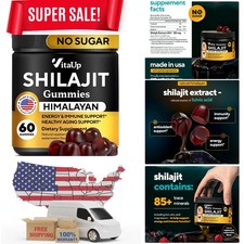 VitaUp Himalayan Shilajit Gummies for Men & Women - Pure Shilajit for Men Gum...