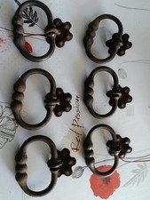 Ancienne poignée de porte en fer forgé serrure ferrure penture heurtoir targette