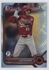 2022 Bowman Draft 1st Edition Sky Blue Foil Justin Boyd #BD-13 rw9