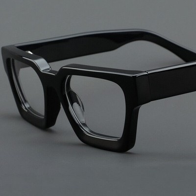 Deluxe Dicke Acetat Retro Full Rim Brillen Rahmen Quadratische Brillen Gläser