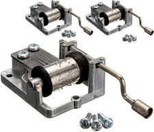 3 Pack Music Box Movement Hand Crank Musical Mechanism Movement DIY Music Box Re