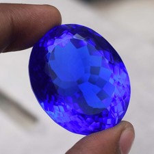 198.90 Ct Huge D Block Blue Tanzanite Oval Cut Flawless Certified Loose Gemstone