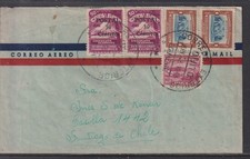 Ecuador 1944 Quito to Santiago Chile Airletter