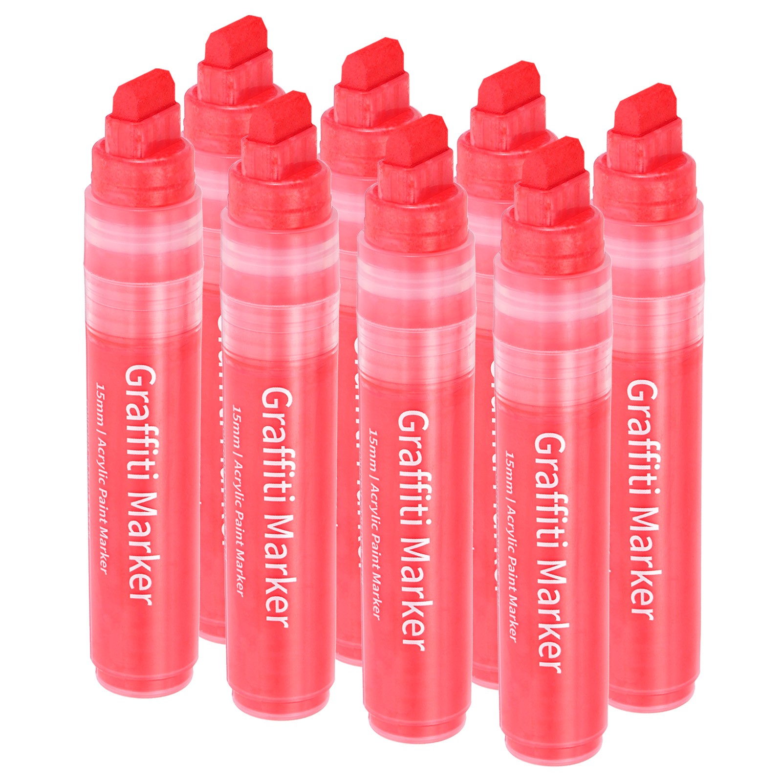 , 15mm Red Poster Markers Thick Acrylic Paint Pen