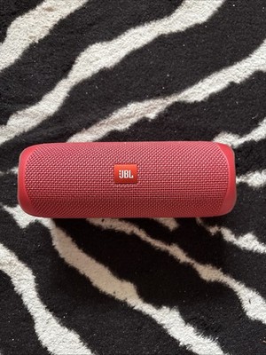 JBL Flip 5 tragbarer Bluetooth-Lautsprecher, Zylinder-Design, Rot
