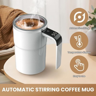 Home Office Self-stirring Coffee Mug Rechargeable Magnetic Stirring Cup Stirrer