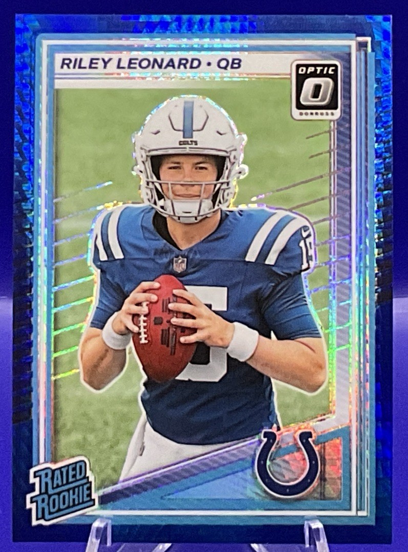 2025 Panini Donruss Optic - Rated Rookie Riley Leonard #255 Blue Scope Prizm...