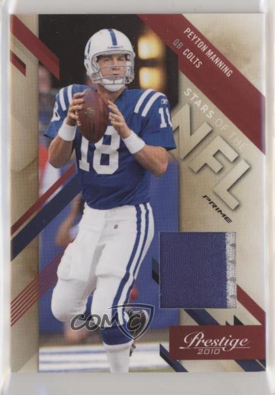 2010 Playoff Prestige Stars of the NFL Materials Prime 20/50 Peyton Manning 2r7