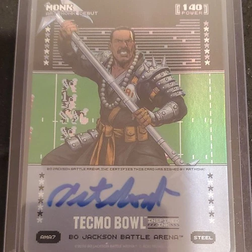 Bo Jackson Battle Arena Art Monk Power #140 Autographed Tecmo Bowl Inspired 2020