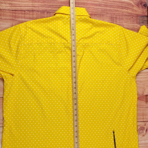 Dixxon Flannel Co Shirt Men's XL The Milton Short Sleeve Yellow Polka Dot Casual - Picture 23 of 24
