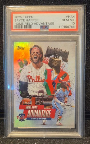 2025 Topps Home Field Advantage Bryce Harper #HA-4 PSA 10 Phillies HOT 🔥 
