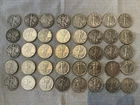 40 Walking Liberty Half Dollars Various Dates 1929-1947 90% silver ($20face)