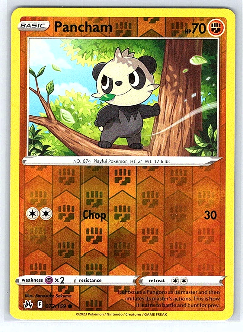 pokemon pancham card Pokemon TCG - Stellar Crown - #085/142 - Pancham main image 0