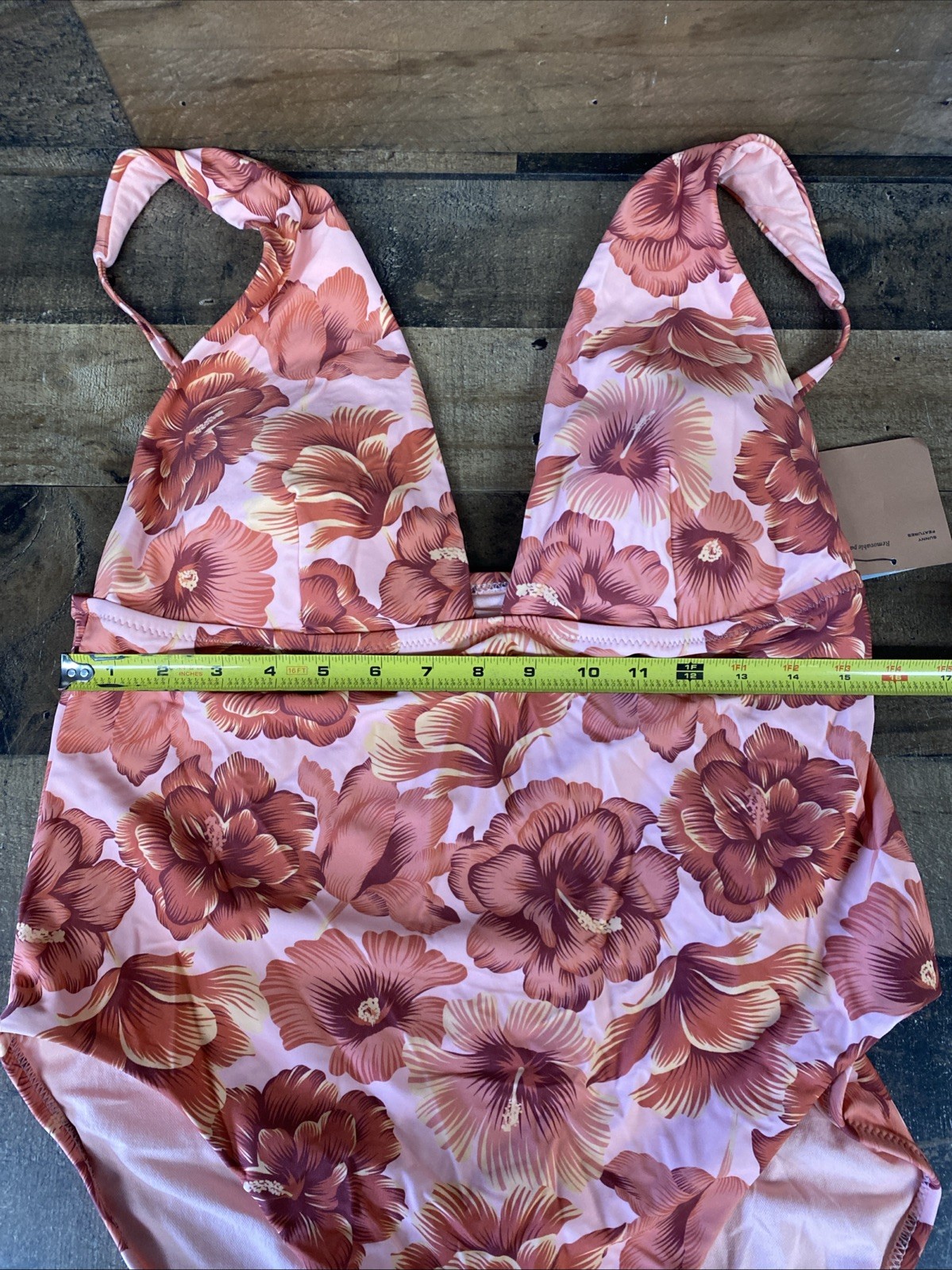 Women's Hibiscus Print Full Coverage One Piece Swimsuit - Shade & Shore Pink XL