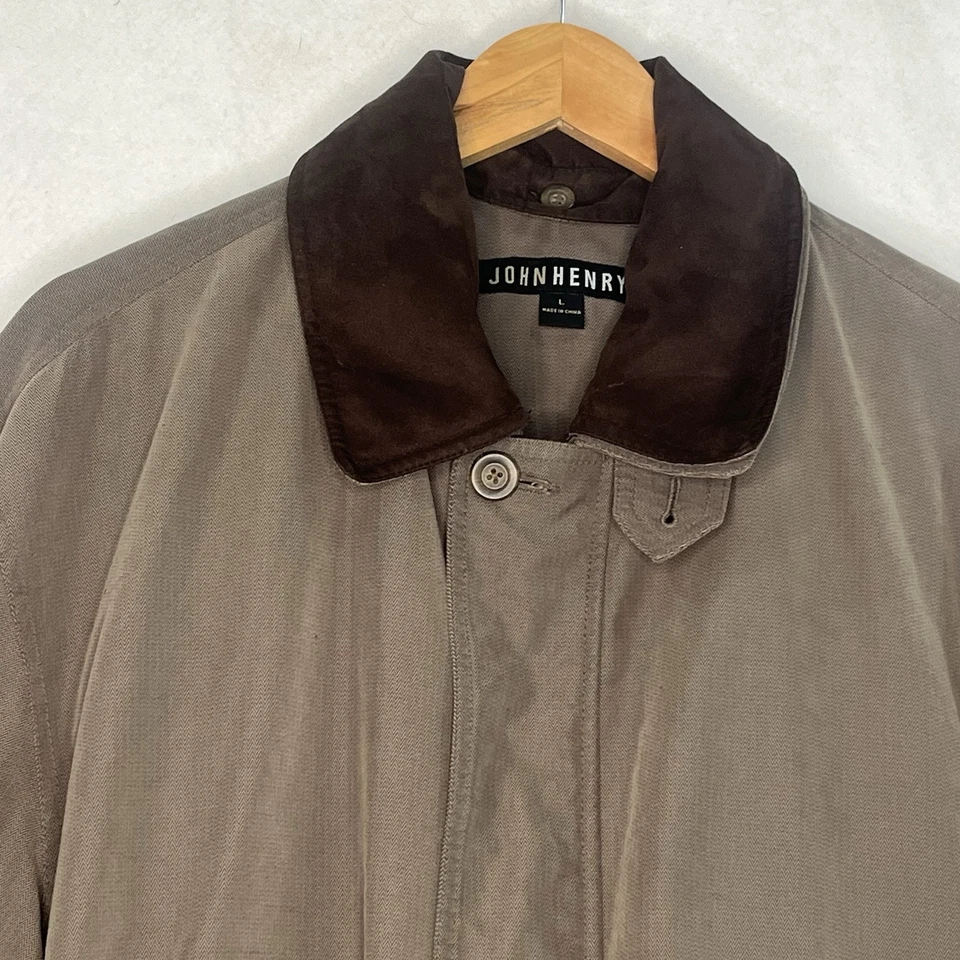 CHAQUETA AISLANTE JOHN HENRY MARRÓN - PARKA HOMBRE TALLA GRANDE PRECIO DE VENTA SUGERIDO POR EL FABRICANTE $120 núcleo de granero Foto 3 de 4