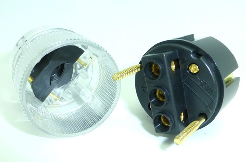 Wattgate 360i Schuko tratado criotratado enchufe de alimentación macho hágalo usted mismo enchufes de cable de alimentación transparentes - Imagen 3 de 3