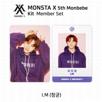 MONSTA X 5th Official Fanclub MONBEBE Photocard Student Card SET