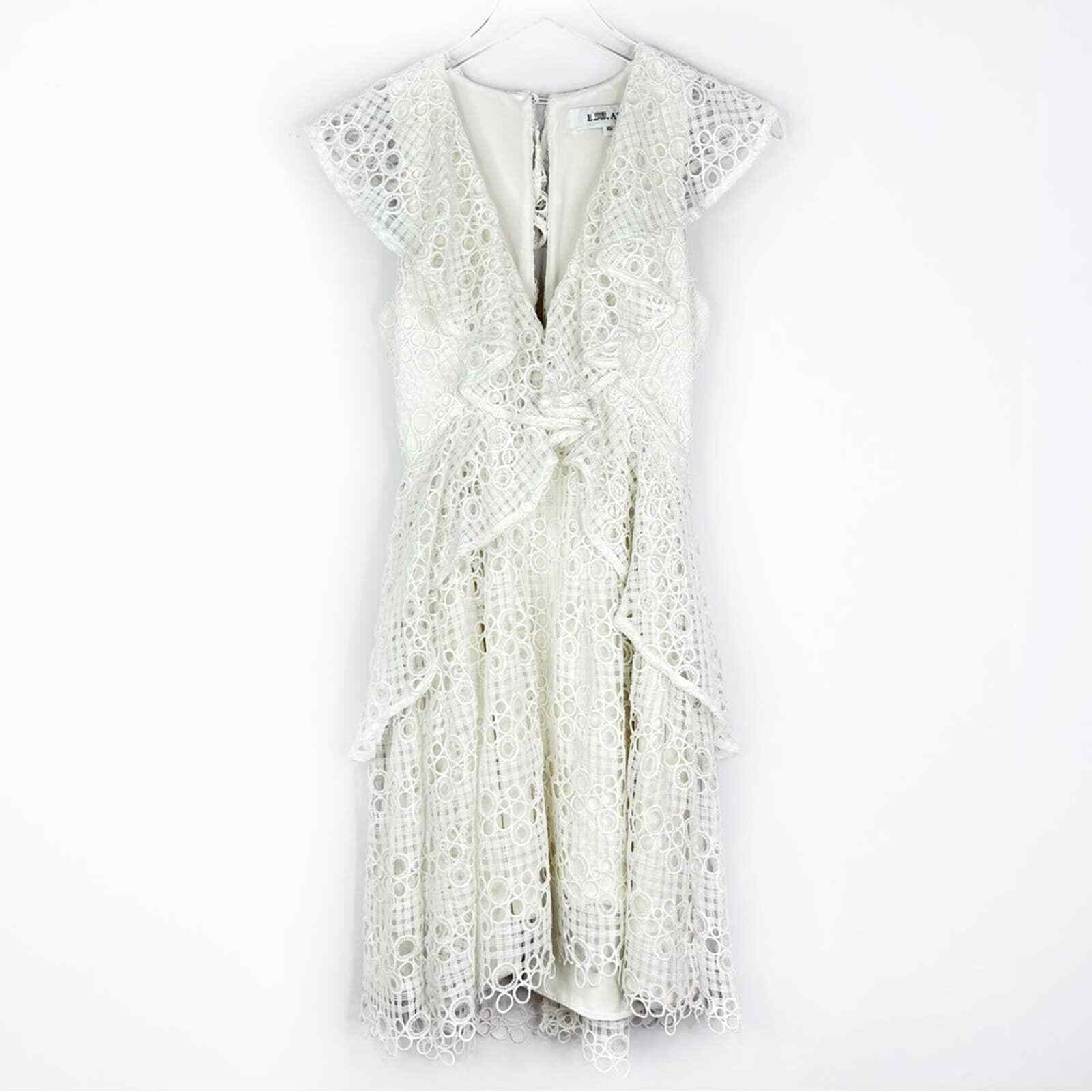 Elliatt Interlude Dress White Embroidered Eyelet … - image 4
