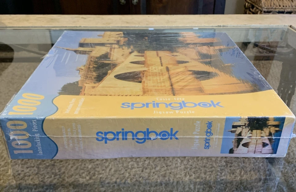 Springbok Castle River Reflection 1000 Piece Jigsaw Puzzle Vintage Sealed 🧩 - Image 3 of 4