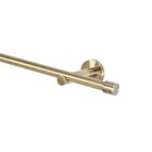 Gardinenstange 16 mm 1-Lauf Antik-Gold Vorhangstange aus Metall mit Endkappen