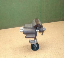 VINTAGE WIDE JAW CLAMP ON BENCH VISE JEWELERS GUNSMITHS DELICATE WORK TOOL USA