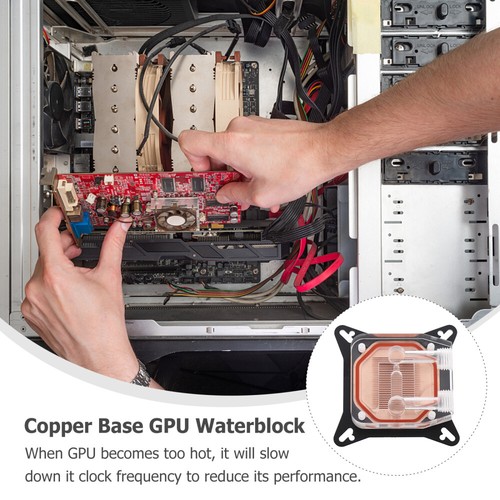 Tête De Refroidissement La Carte Graphique Waterblock GPU À Base Cuivre - Photo 7/12