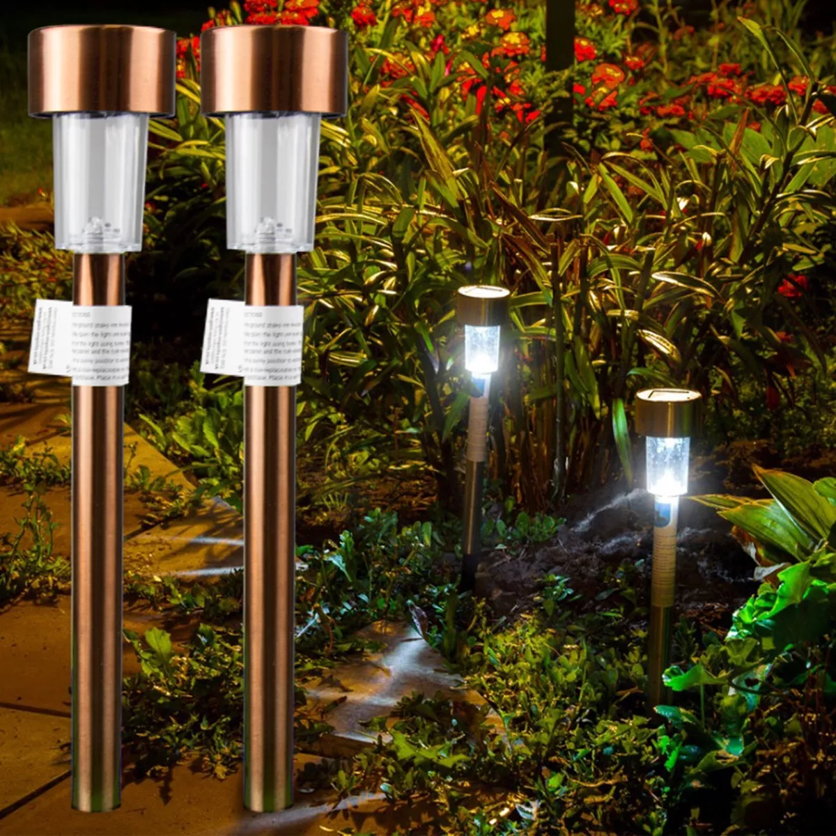 Copper garden lights deals
