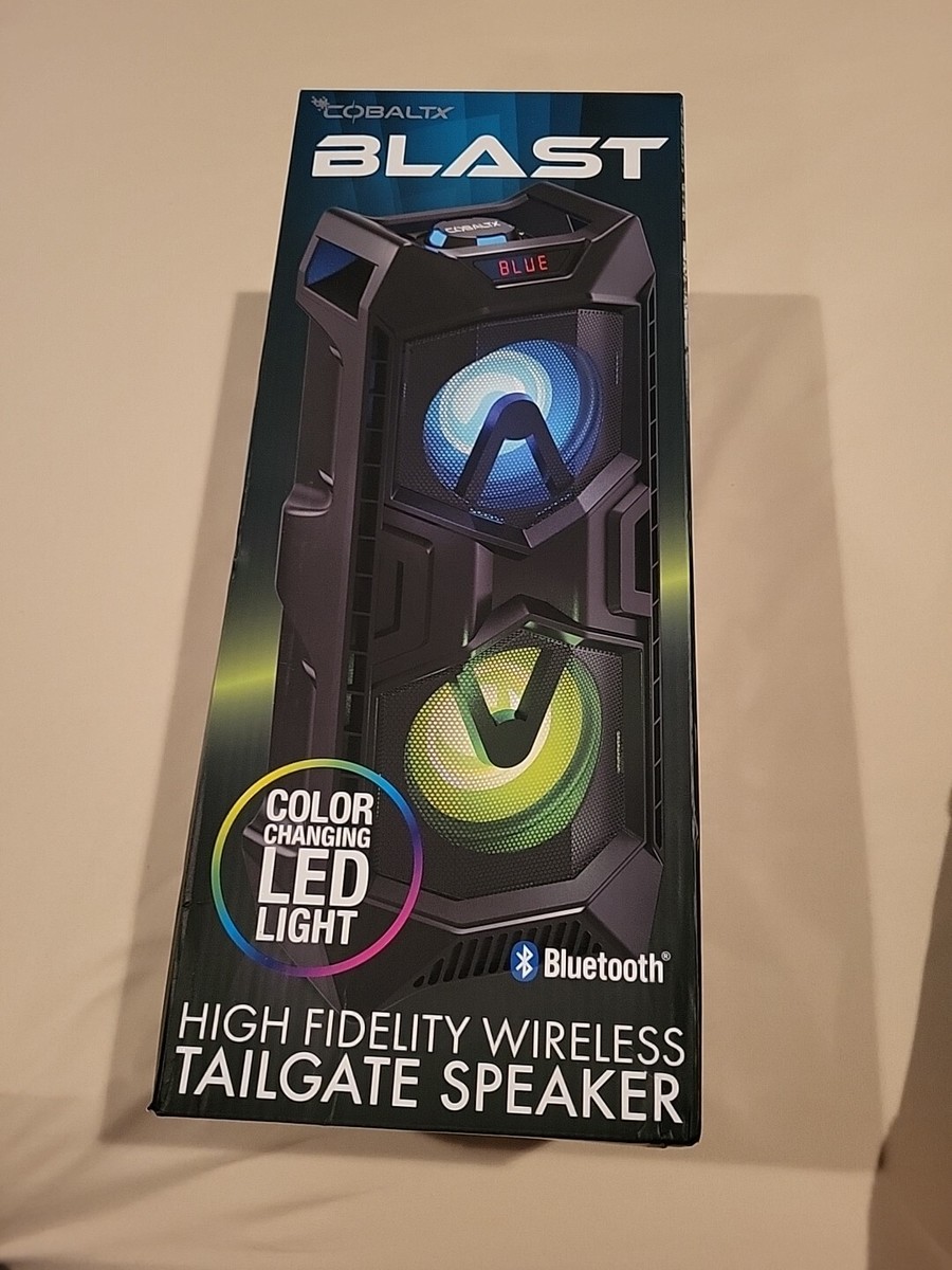 Cobaltx High Fidelity Wireless Tailgate Speaker With LED Lights | eBay