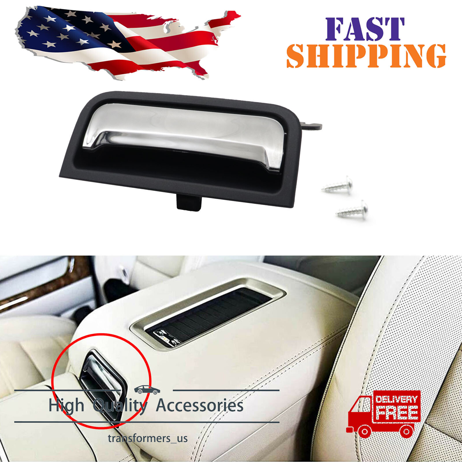 Fits Chevy Tahoe 201520 GMC Yukon Center Console Armrest latch Handle