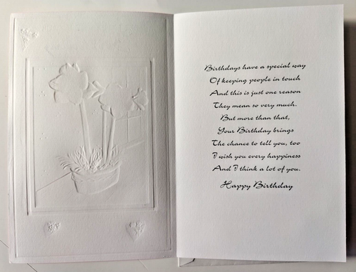 Happy Birthday Greeting Card with Envelope - Best Wishes on your Birthday - Picture 2 of 3