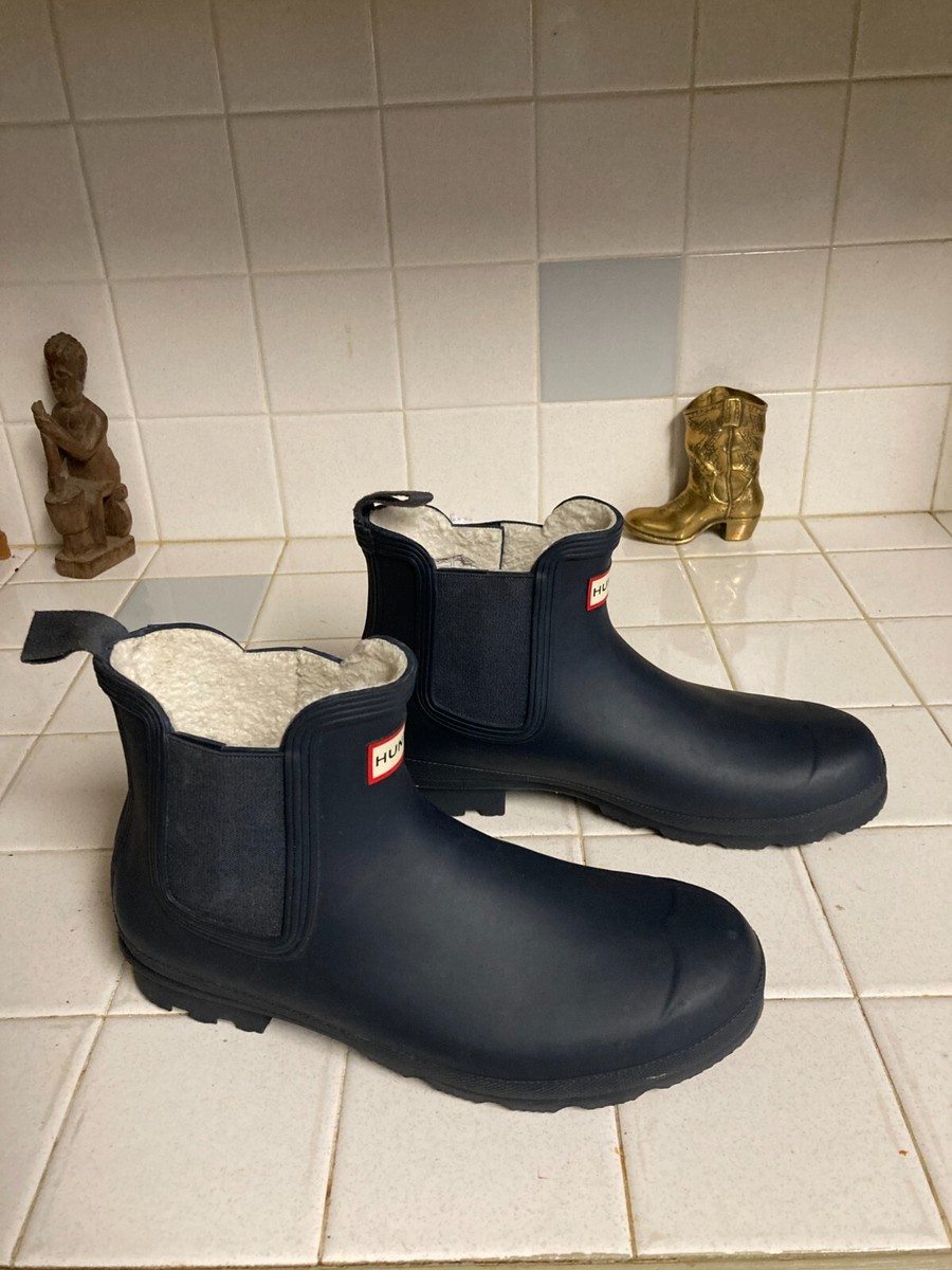 Hunter Original Chelsea Rain Boots Women's Navy-Blue Size 9 | eBay