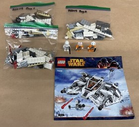 LEGO Star Wars 75049 Snowspeeder 3 Minifigures 279 Pieces No Box Pre-Owned