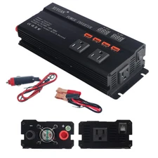 16000W Car Power Inverter DC 12V To AC 110V Modified Sine Wave Converter LCD