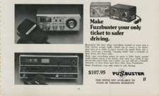1978 Fuzzbuster Radar Detector Your Ticket to Safer Driving Vintage Print Ad