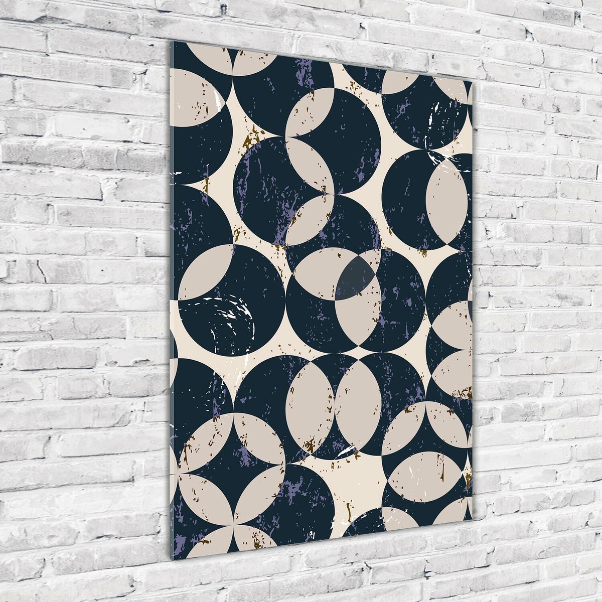 Tulup Image Sur Verre Trempé Tableaux 125x50 - Fond Géométrique