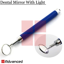 Dental Mouth Mirror Removable With LED Light Odontoscope Reflector Inspection 