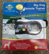 NEW PETSAFE BIG DOG REMOTE TRAINER 40 LB STATIC MODEL PDT00 OPEN BOX