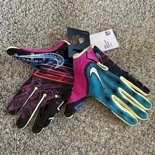 Nike Vapor Jet 7.0 NFL Combine Football Gloves Blue/Pink/Black Mens S XL XXL