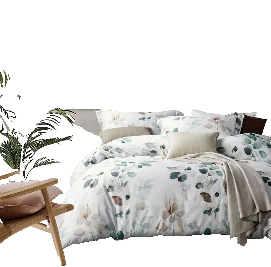 Nature Print Queen Multicolor Duvet Covers & Bedding Sets