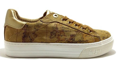 ALVIERO MARTINI 1 CLASSE Junior Geo scarpe sneakers donna pelle camoscio  zeppa | eBay