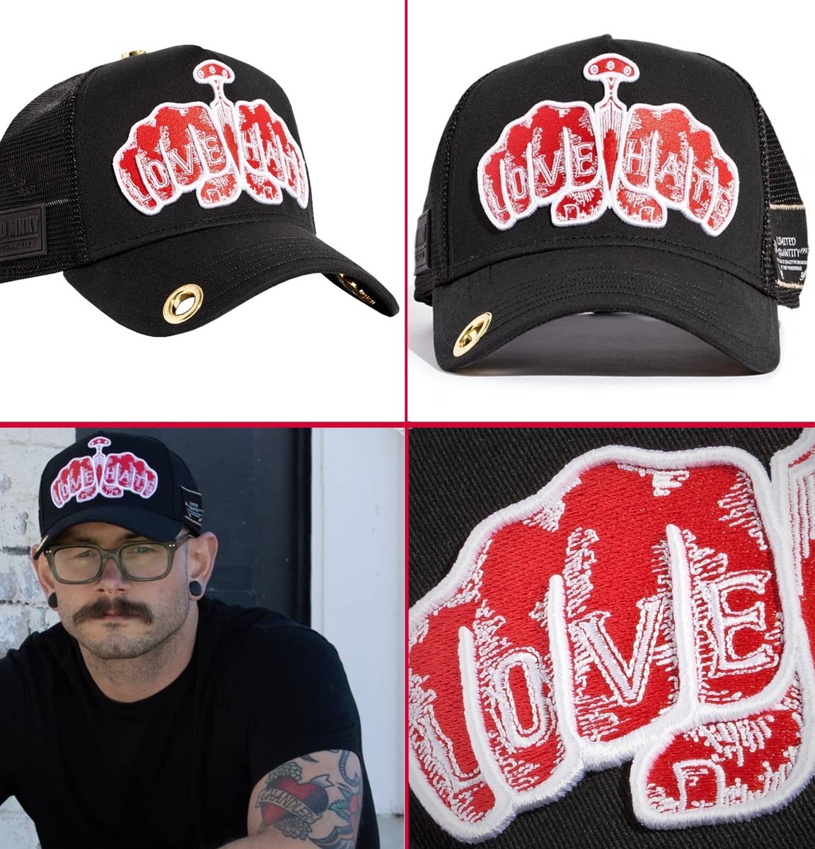 Red Monkey Hat Bundle #4 of 6 Limited Edition Unisex Trucker  display picture 1