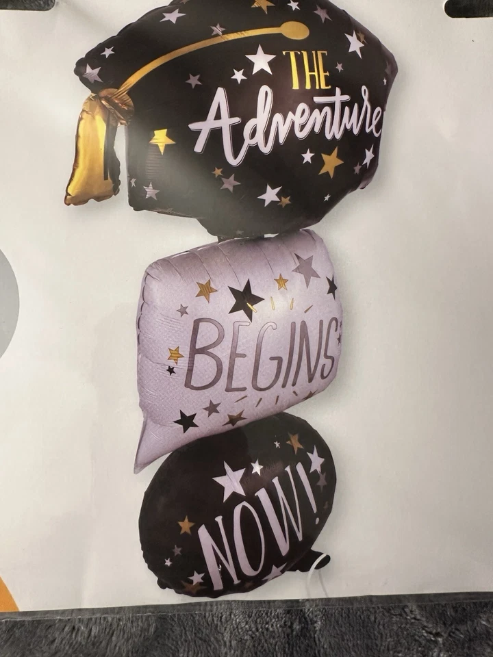 Globos de látex de lámina de fiesta decoraciones de graduación 5 pies de altura escuela universitaria Foto 2 de 4