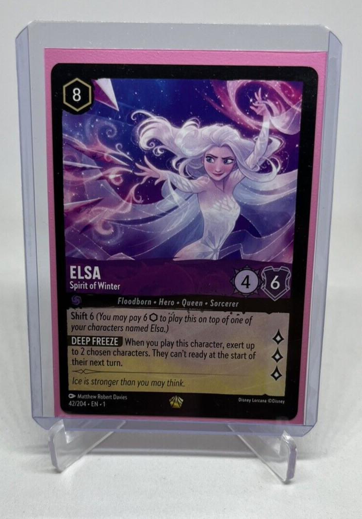 Disney Lorcana TCG Elsa Spirit of Winter 42/204 The First Chapter Legendary NM