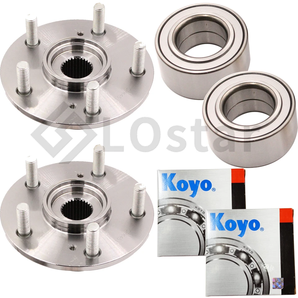 Front Pair Wheel Hub & Koyo Bearing Set HONDA PILOT 2003-2004 / ACURA MDX 01-02 Foto 3 de 3